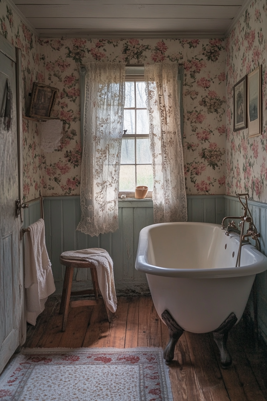 farmhouse style bathroom