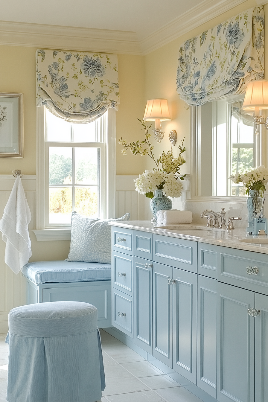 yellow and blue bathroom ideas