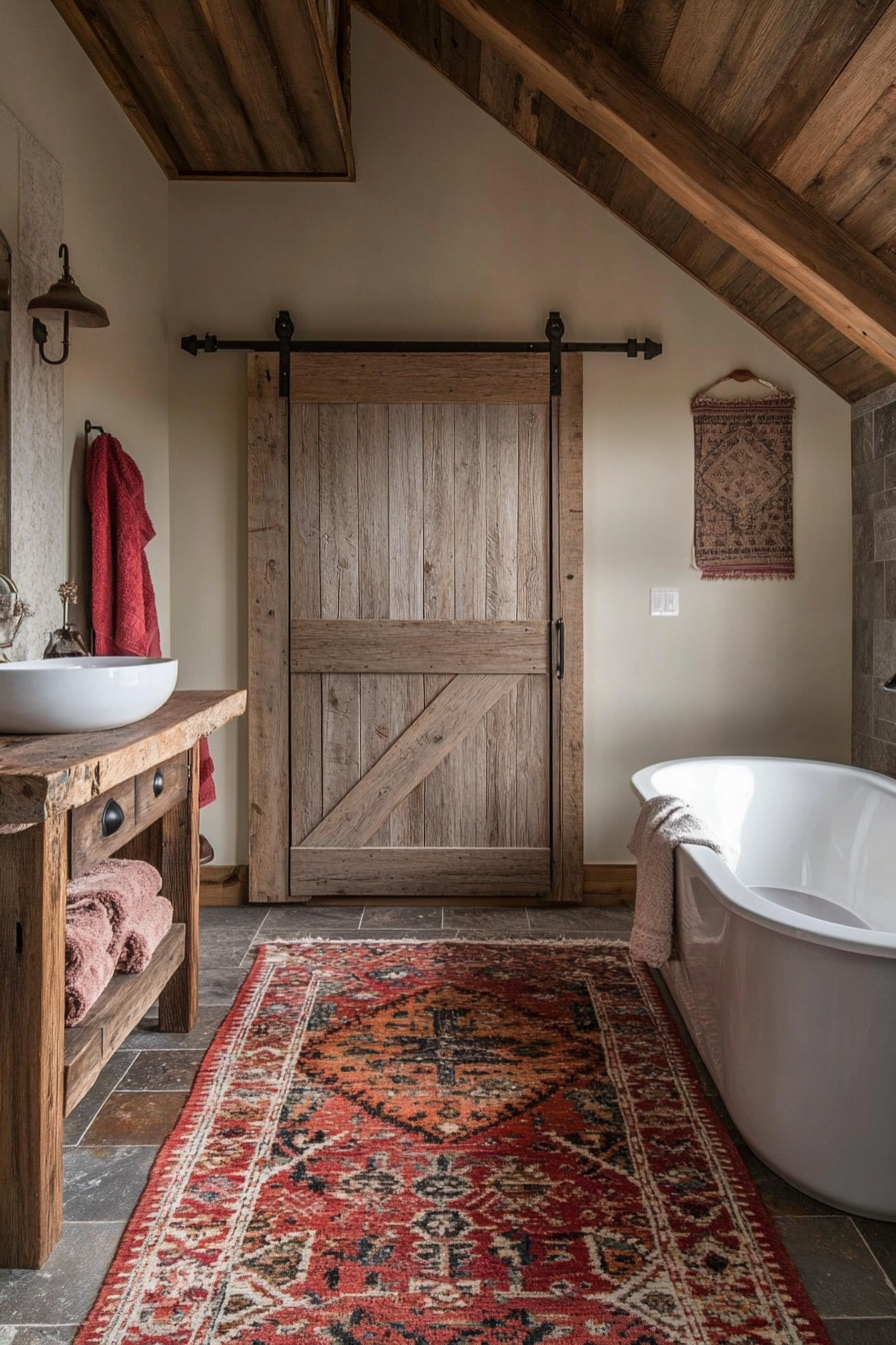 farmhouse style bathroom