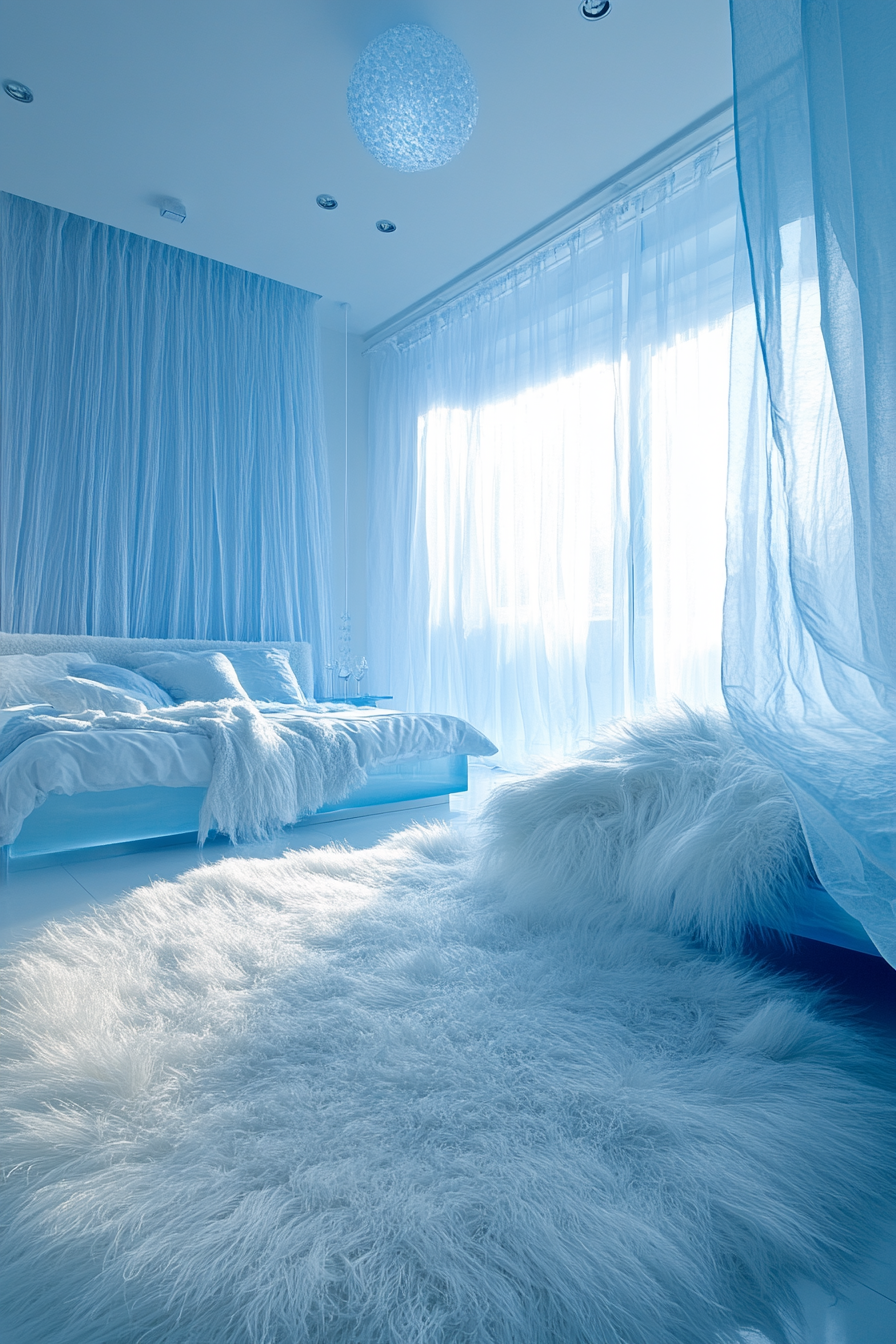 blue fantasy bedroom ideas