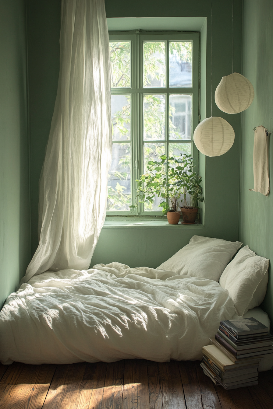 green fantasy bedroom ideas