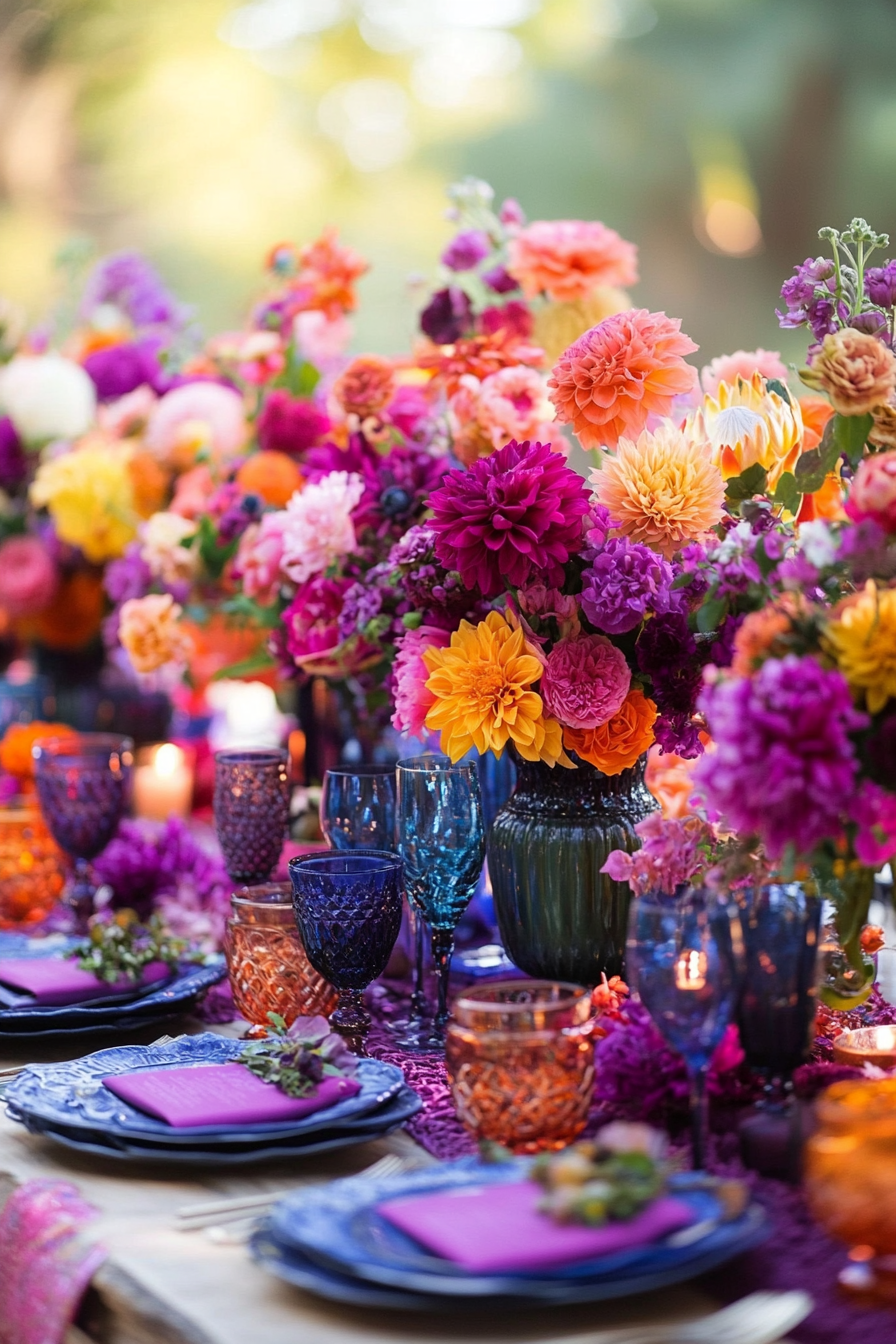 boho wedding table decorations