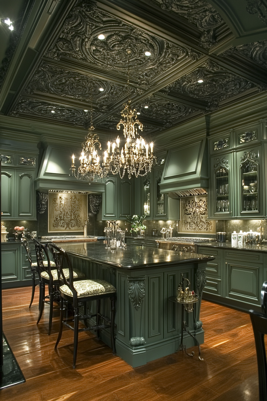 sage green kitchen