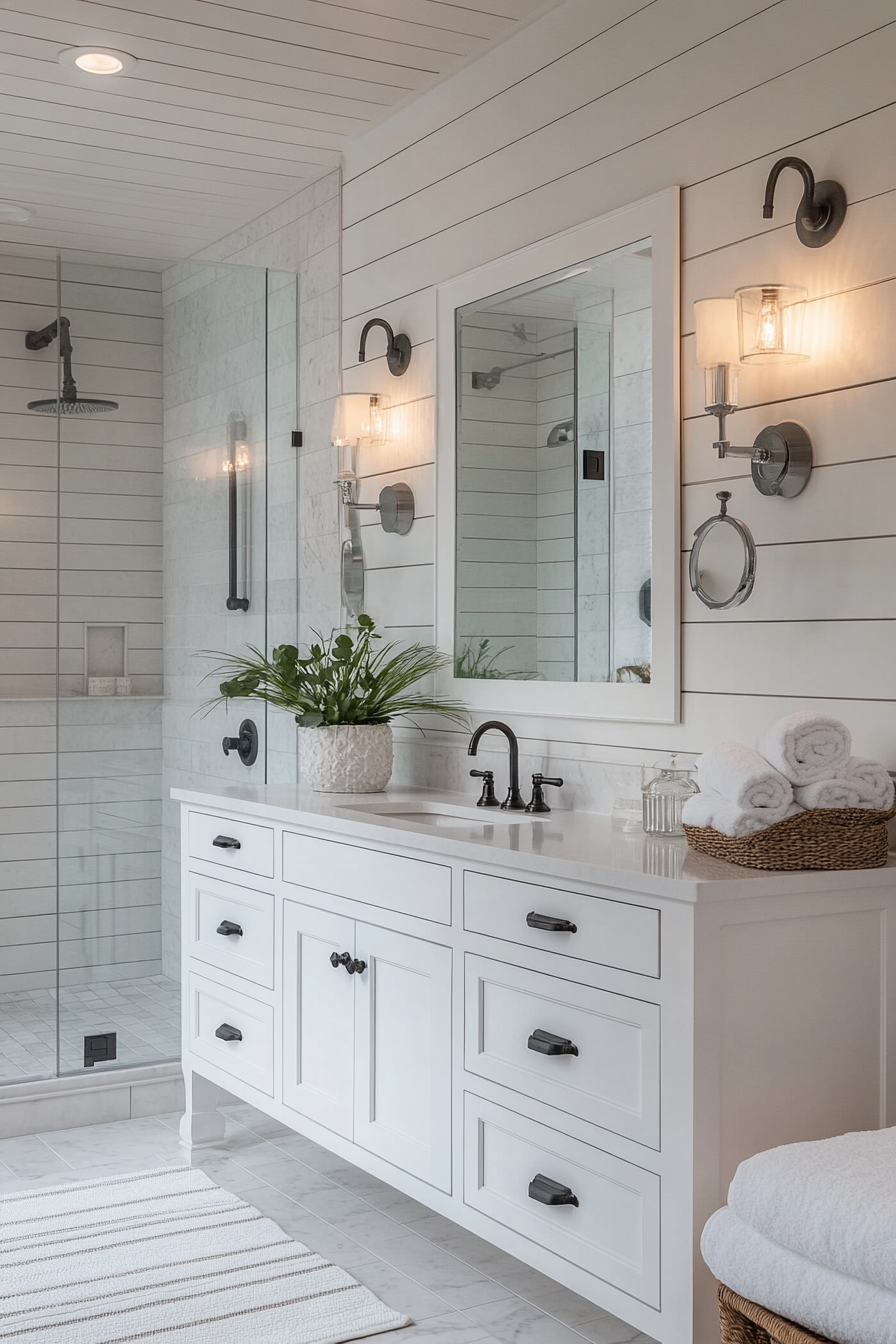 farmhouse style bathroom