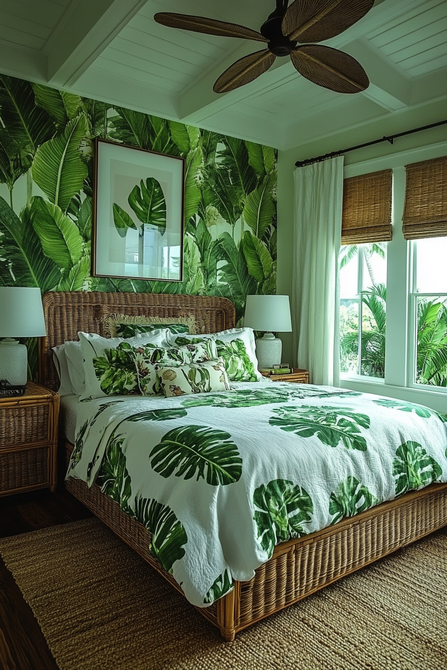 green fantasy bedroom ideas