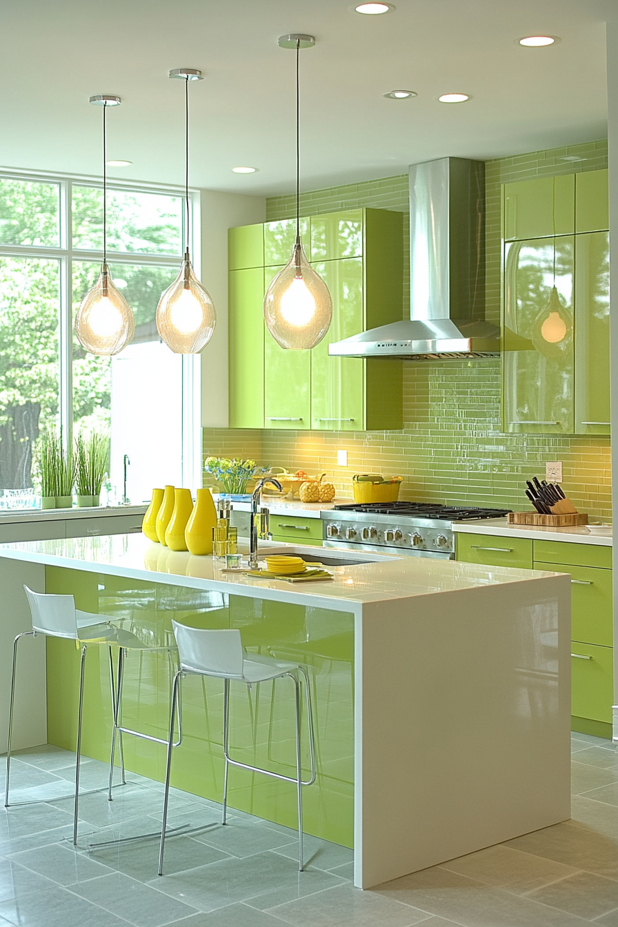 sage green kitchen