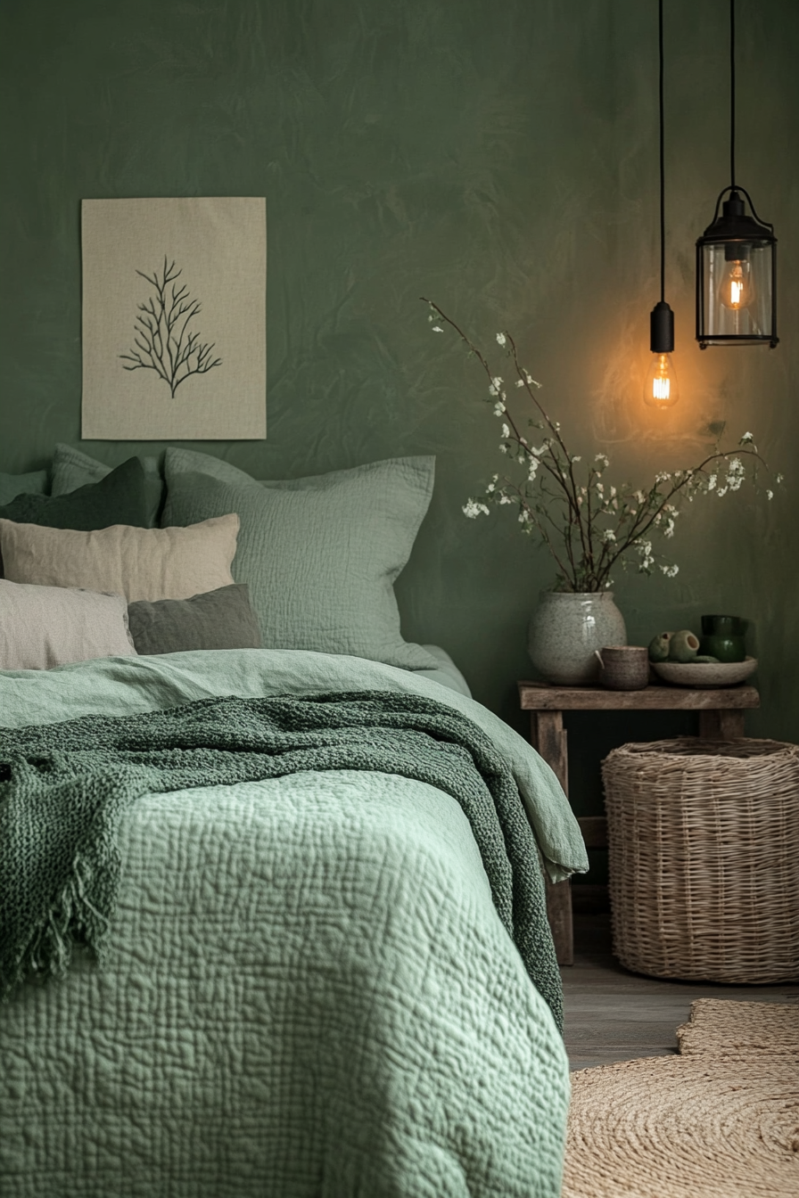 green fantasy bedroom ideas