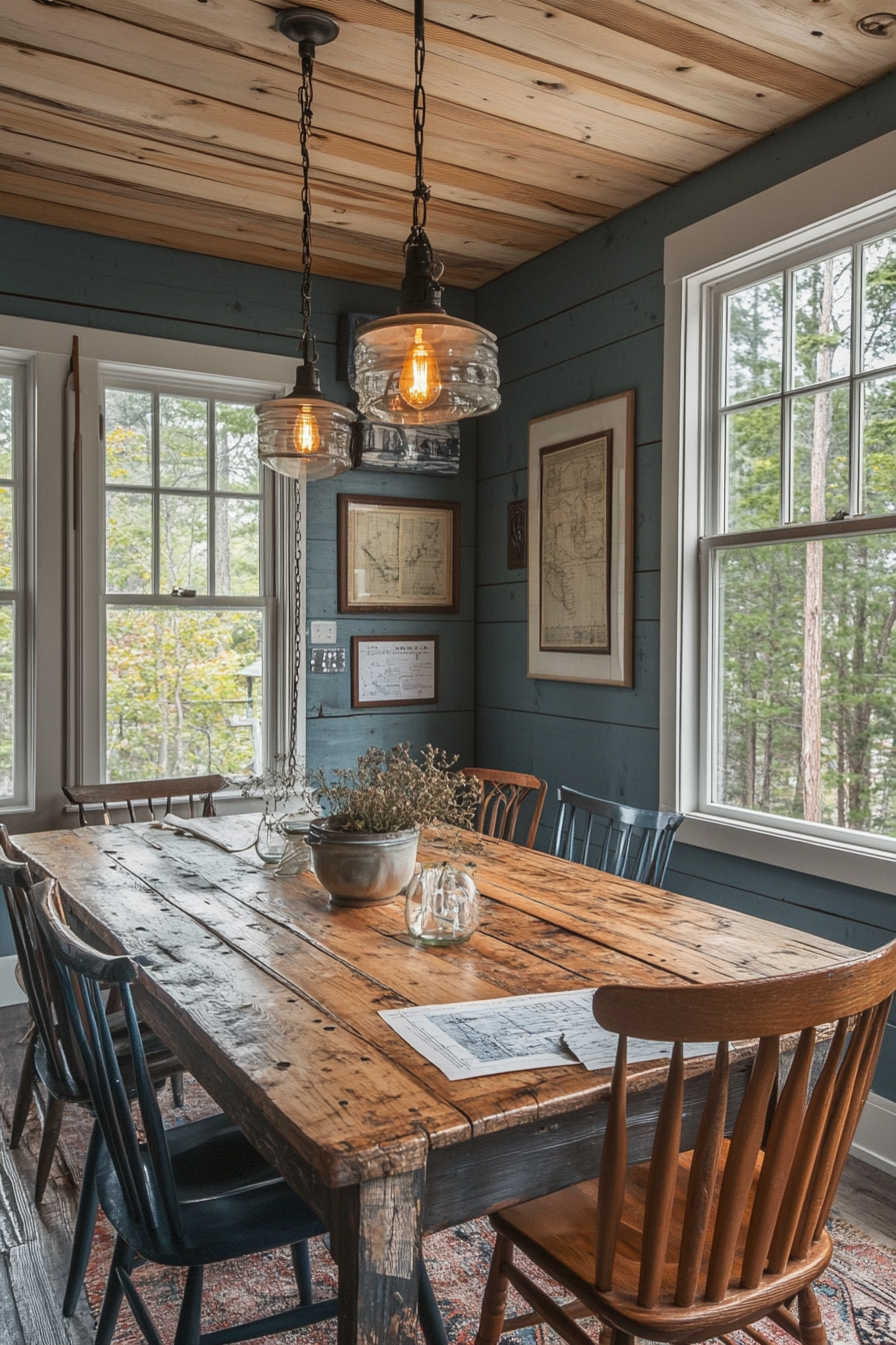 small fishing cabin interior