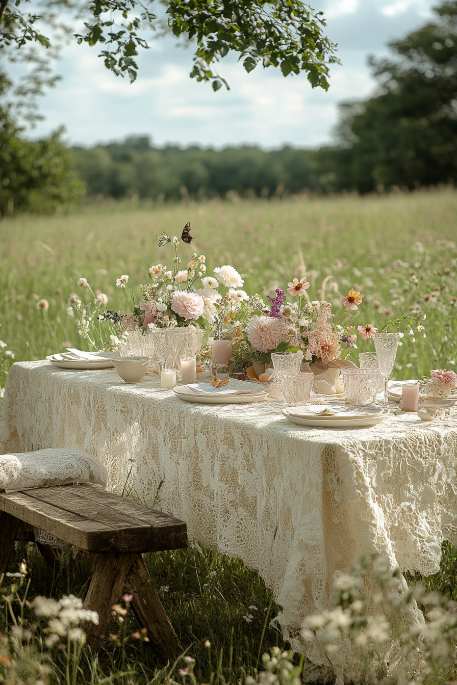 boho wedding table decorations