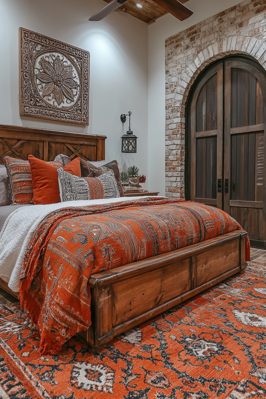 barndominium master bed