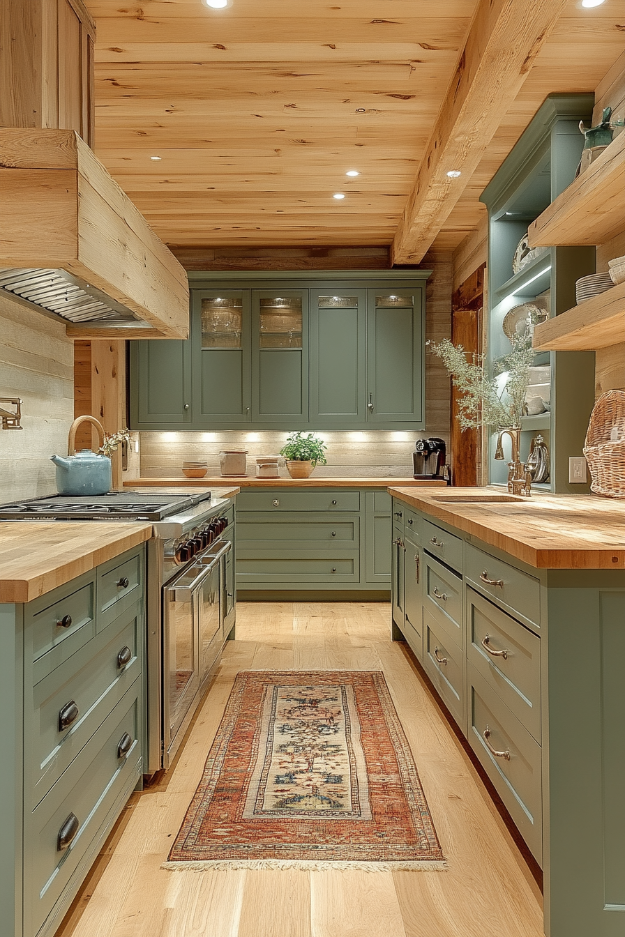 sage green kitchen