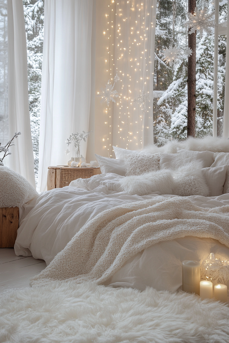 white fantasy bedroom ideas