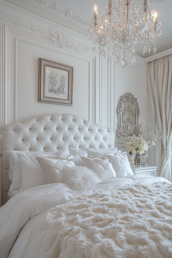 white fantasy bedroom ideas