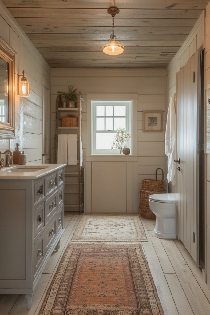 farmhouse style bathroom