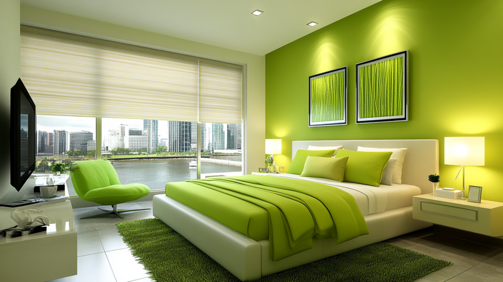 green fantasy bedroom ideas