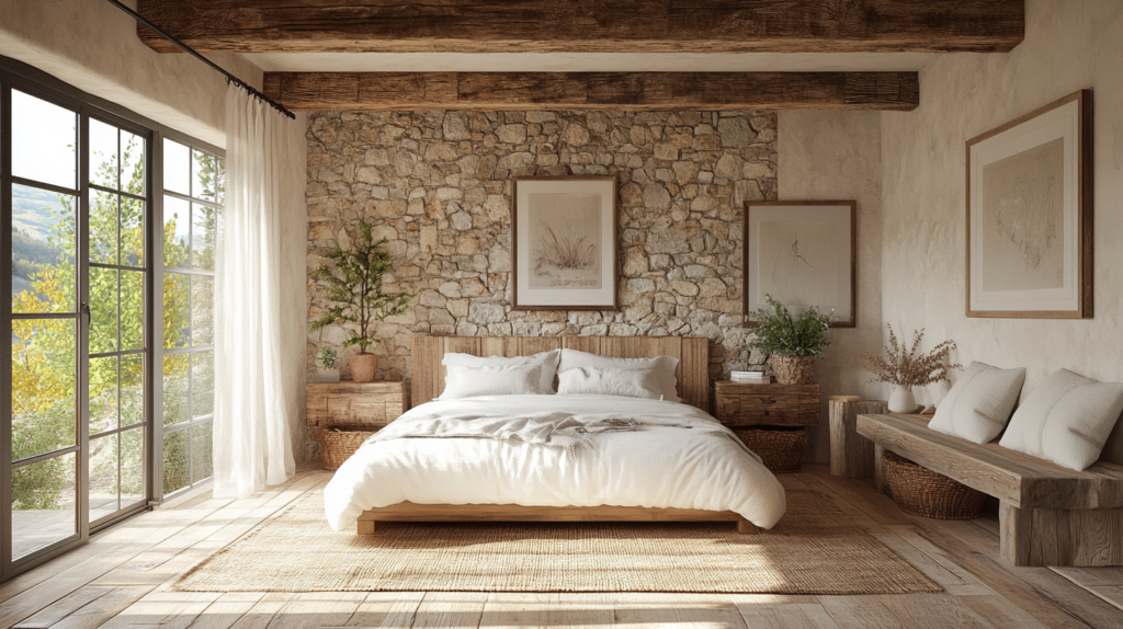 rustic farmhouse bedroom