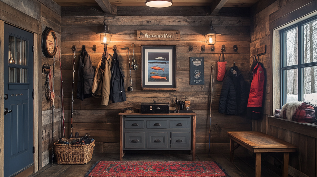 small fishing cabin interior