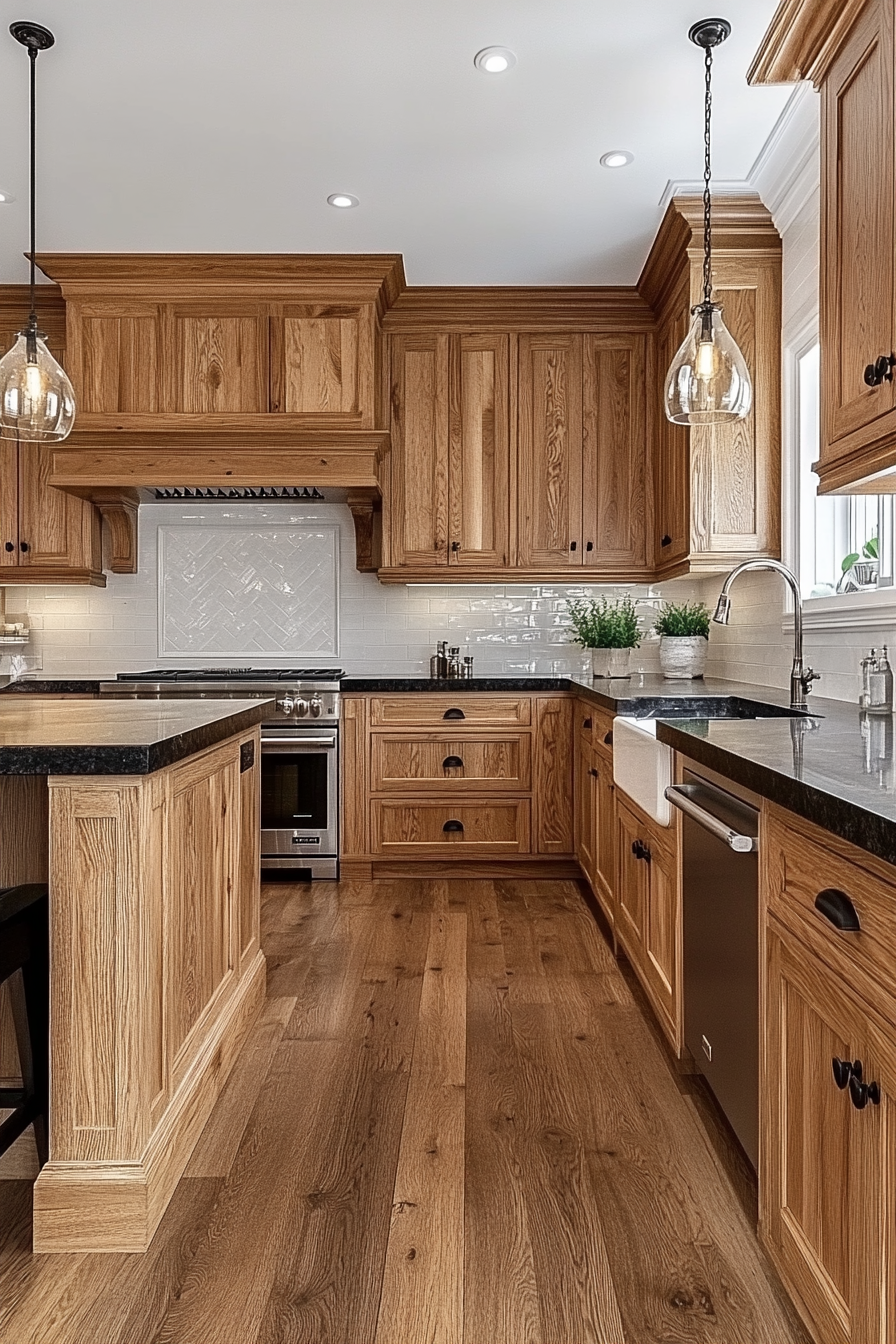 oak kitchen cabinets