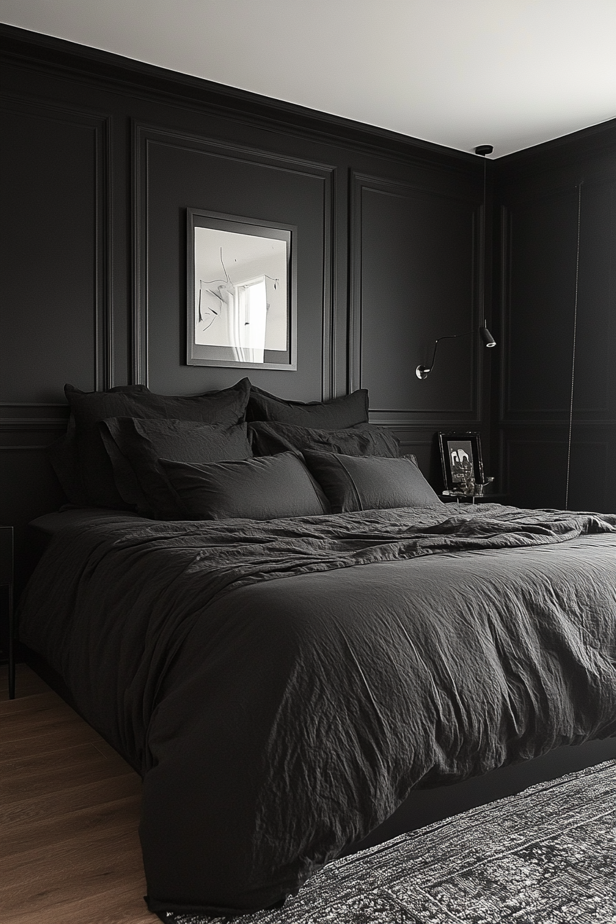 black bedroom