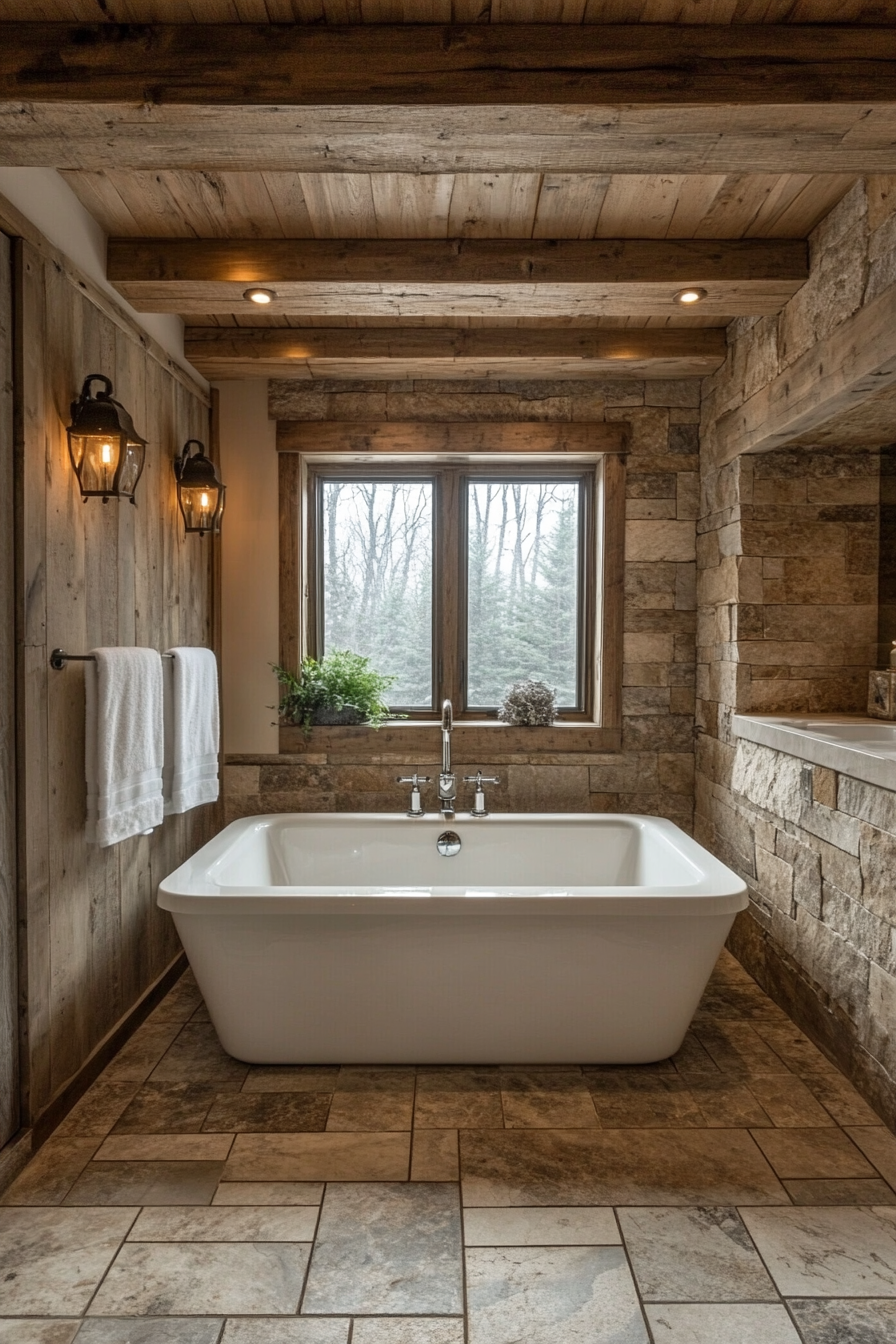 Rustic Wet Room Ideas