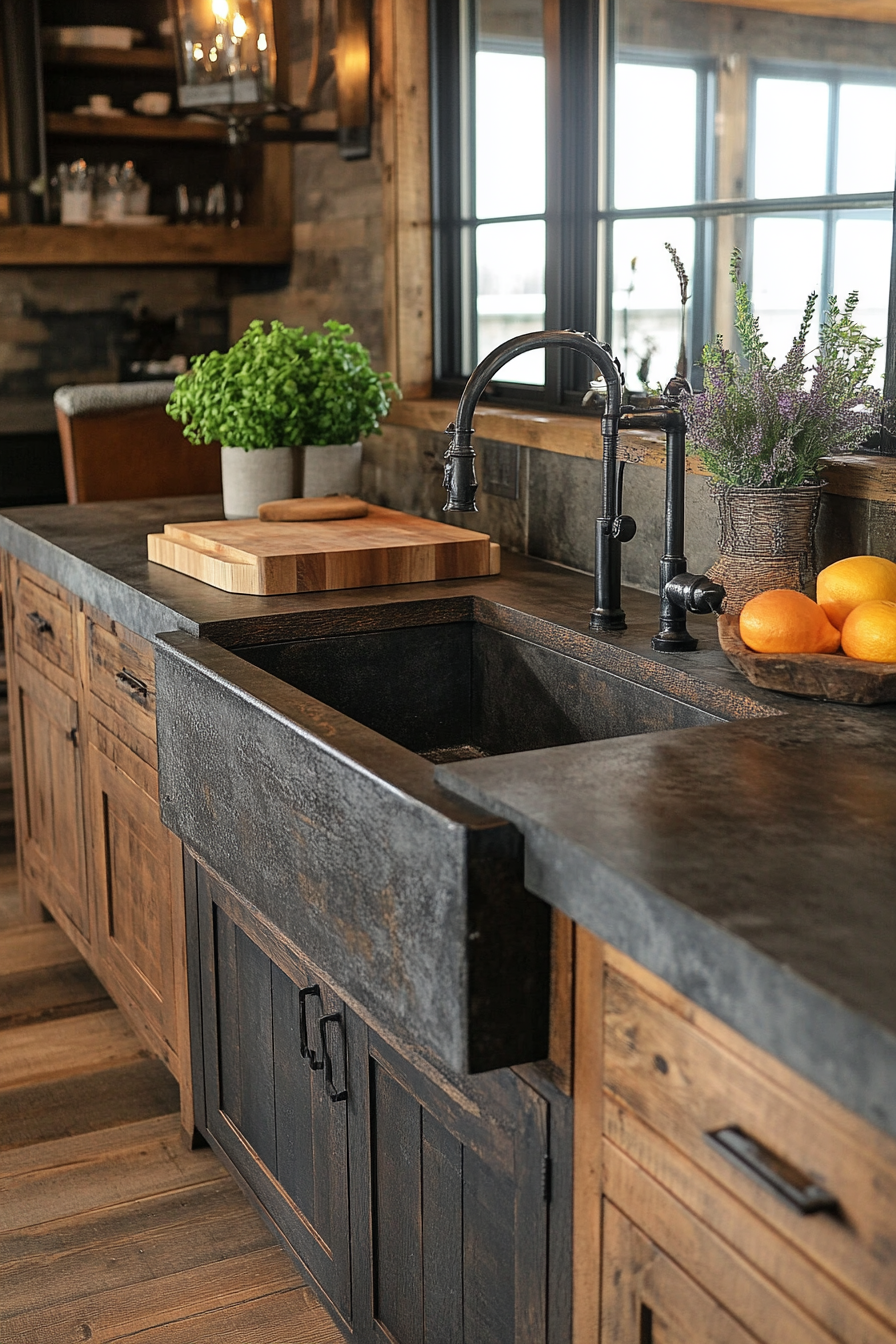 rustic kitchen cabinets