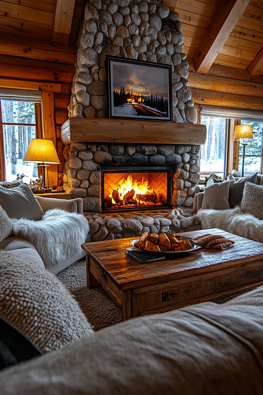 little cabin living room