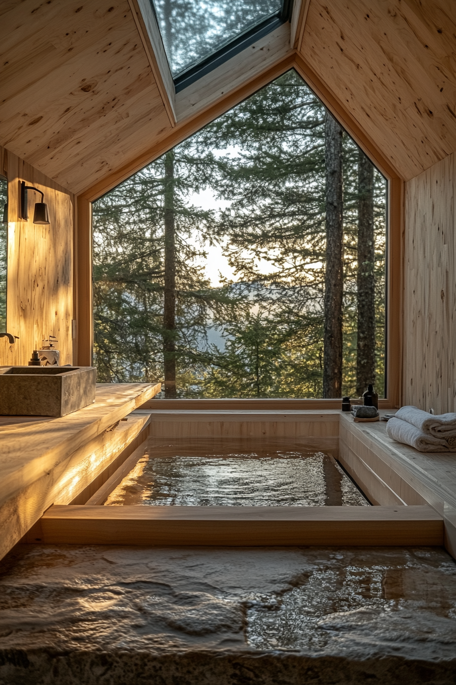 little cabin bathroom