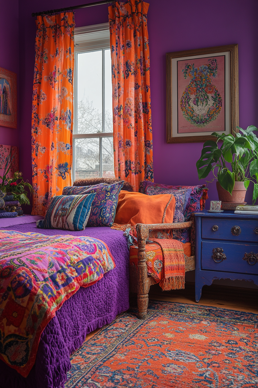 Small Maximalist Bedroom