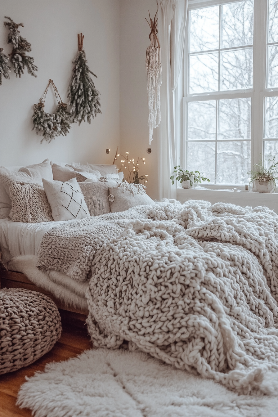 Monochrome Boho Bedroom