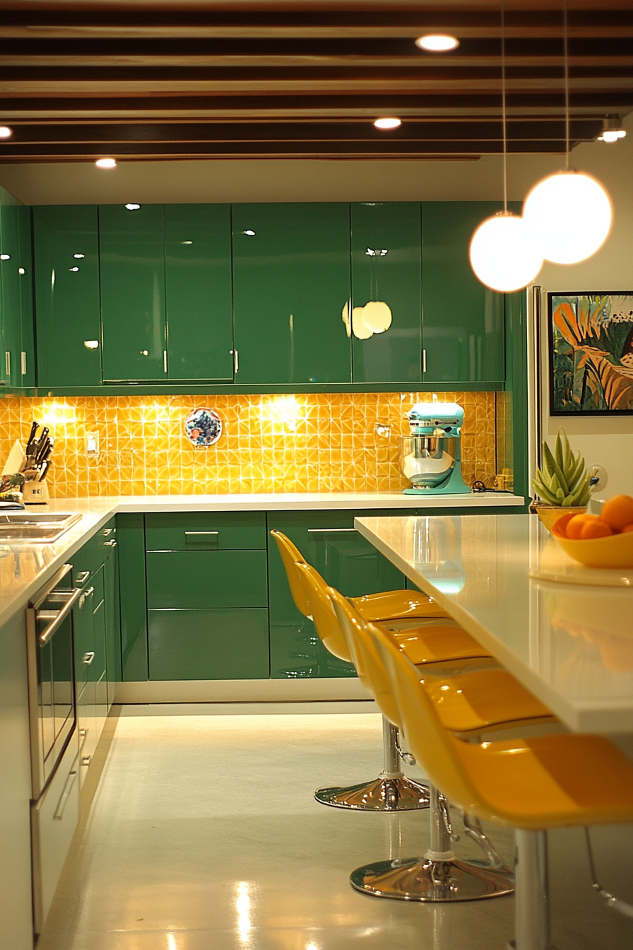 Emerald Green Kitchen Cabinets