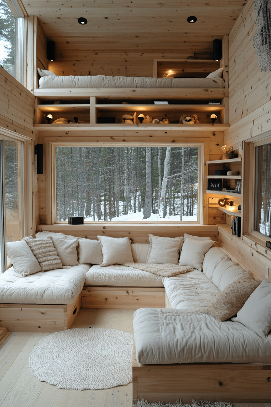 little cabin living room