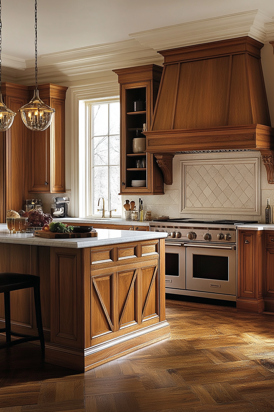 oak kitchen cabinets