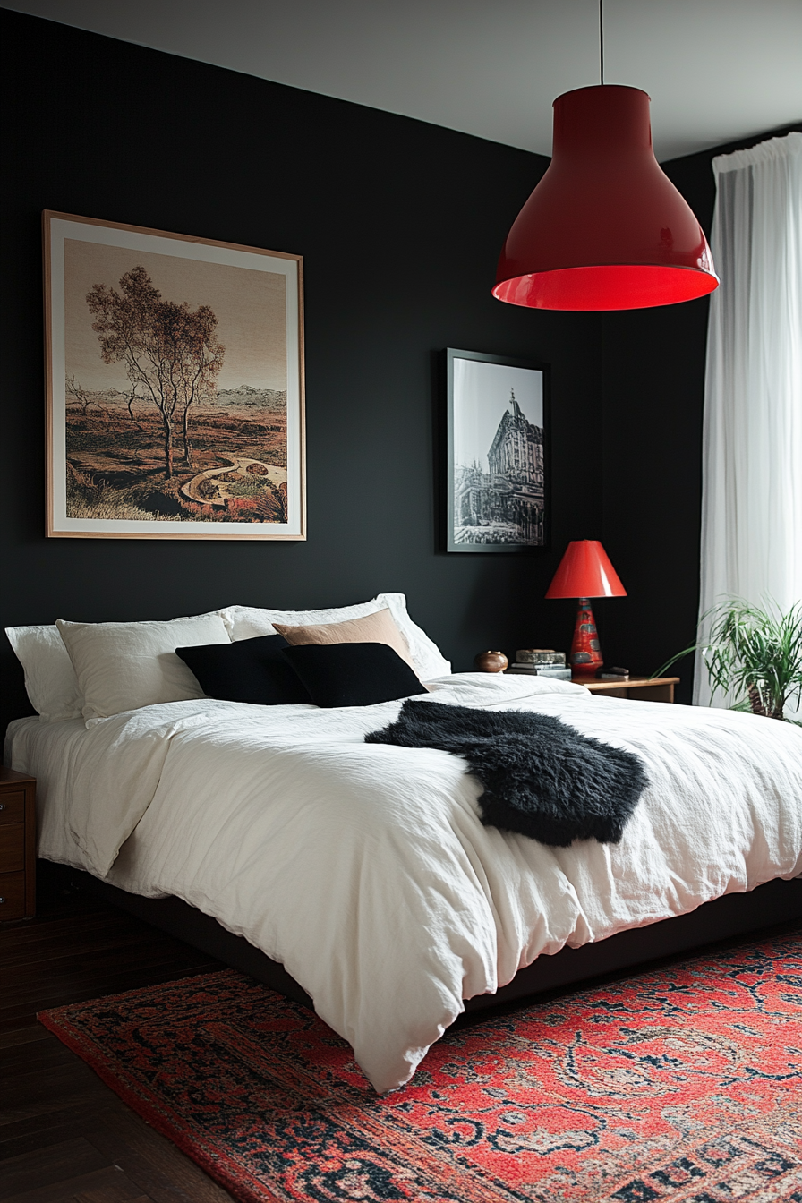 black bedroom