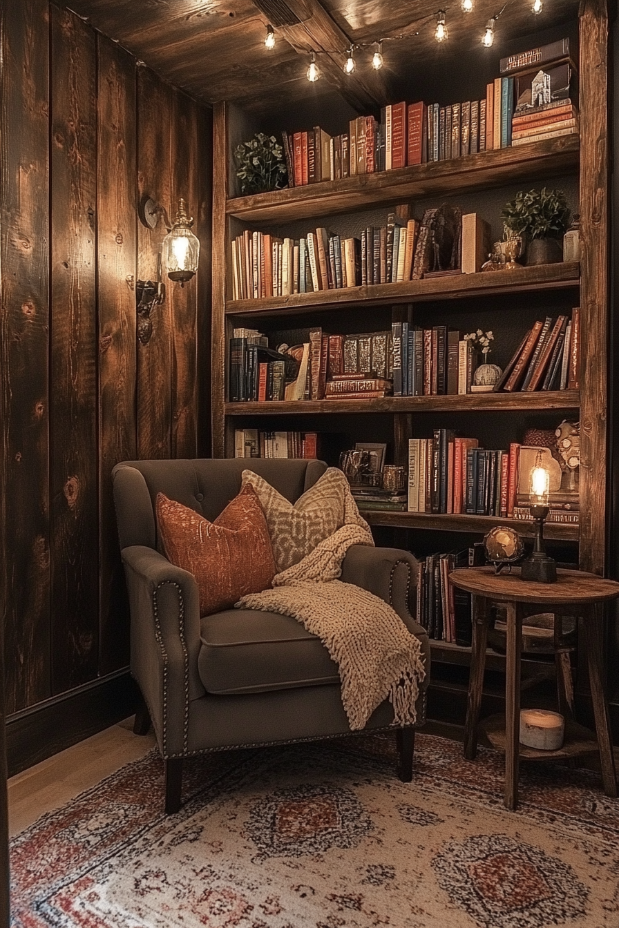 Cozy home library