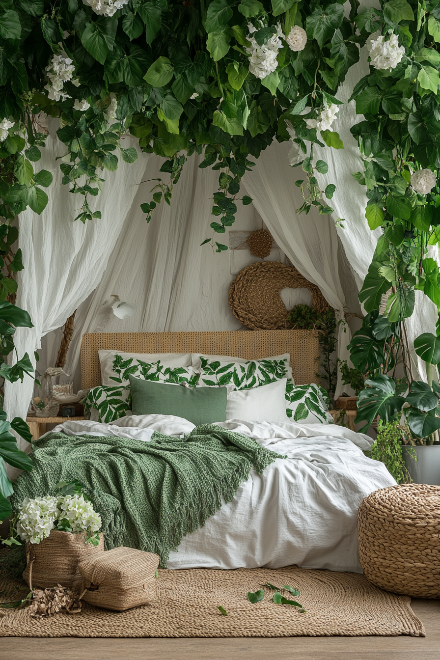 Boho Bedroom with Canopy