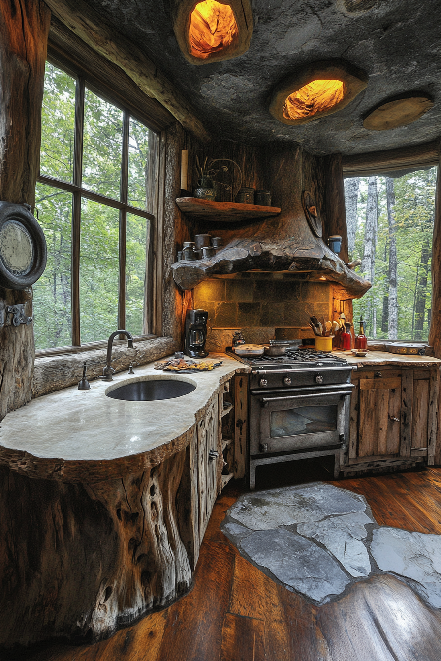 rustic kitchen cabinets