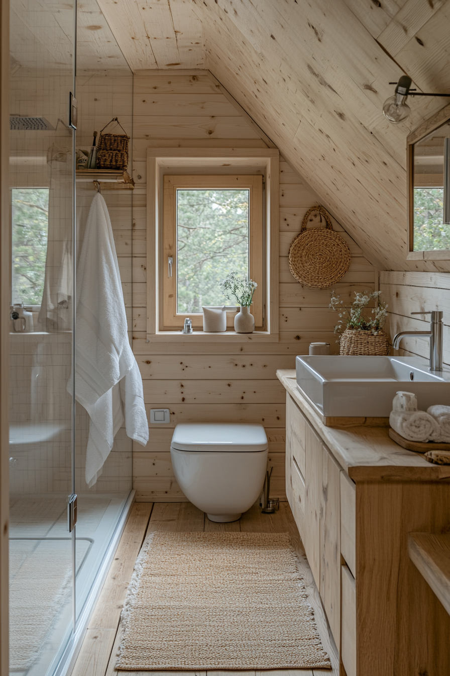 little cabin bathroom