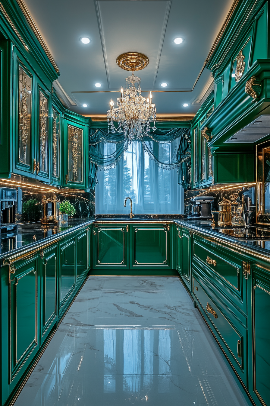 Emerald Green Kitchen Cabinets