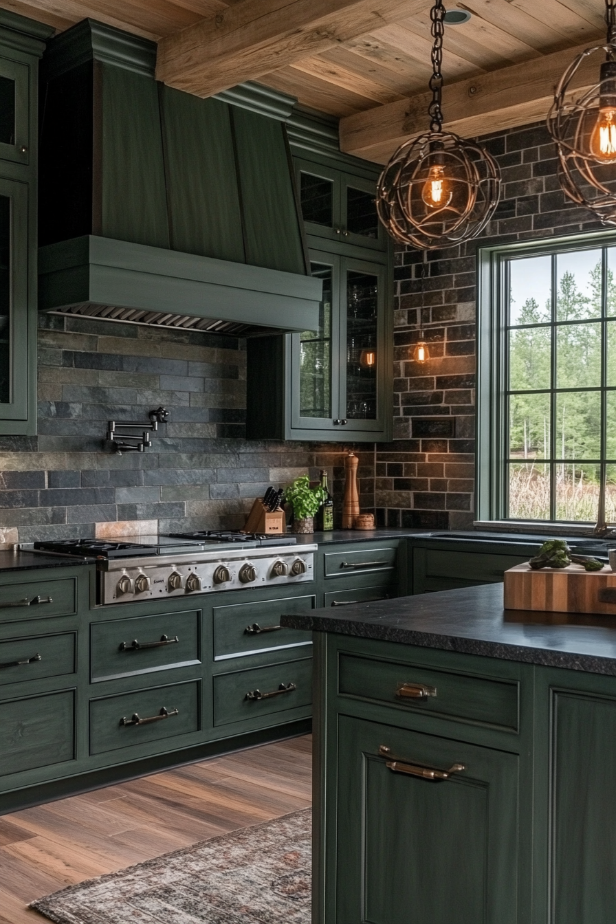 Emerald Green Kitchen Cabinets