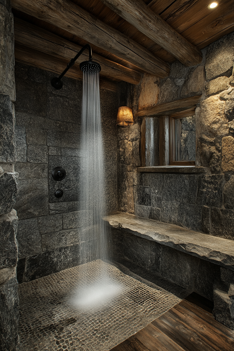 Rustic Wet Room Ideas