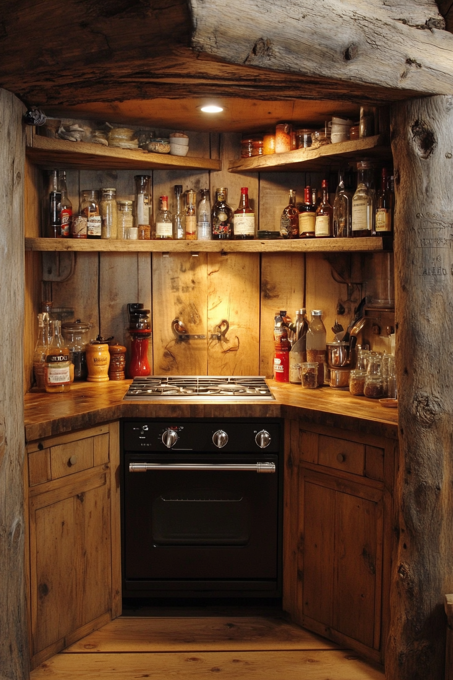 little cabin kitchen