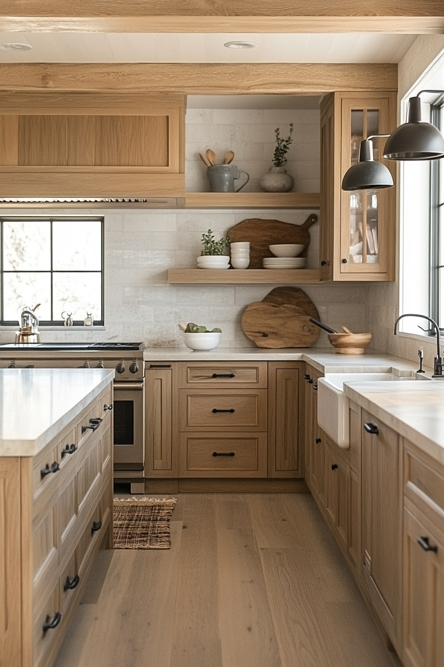 oak kitchen cabinets