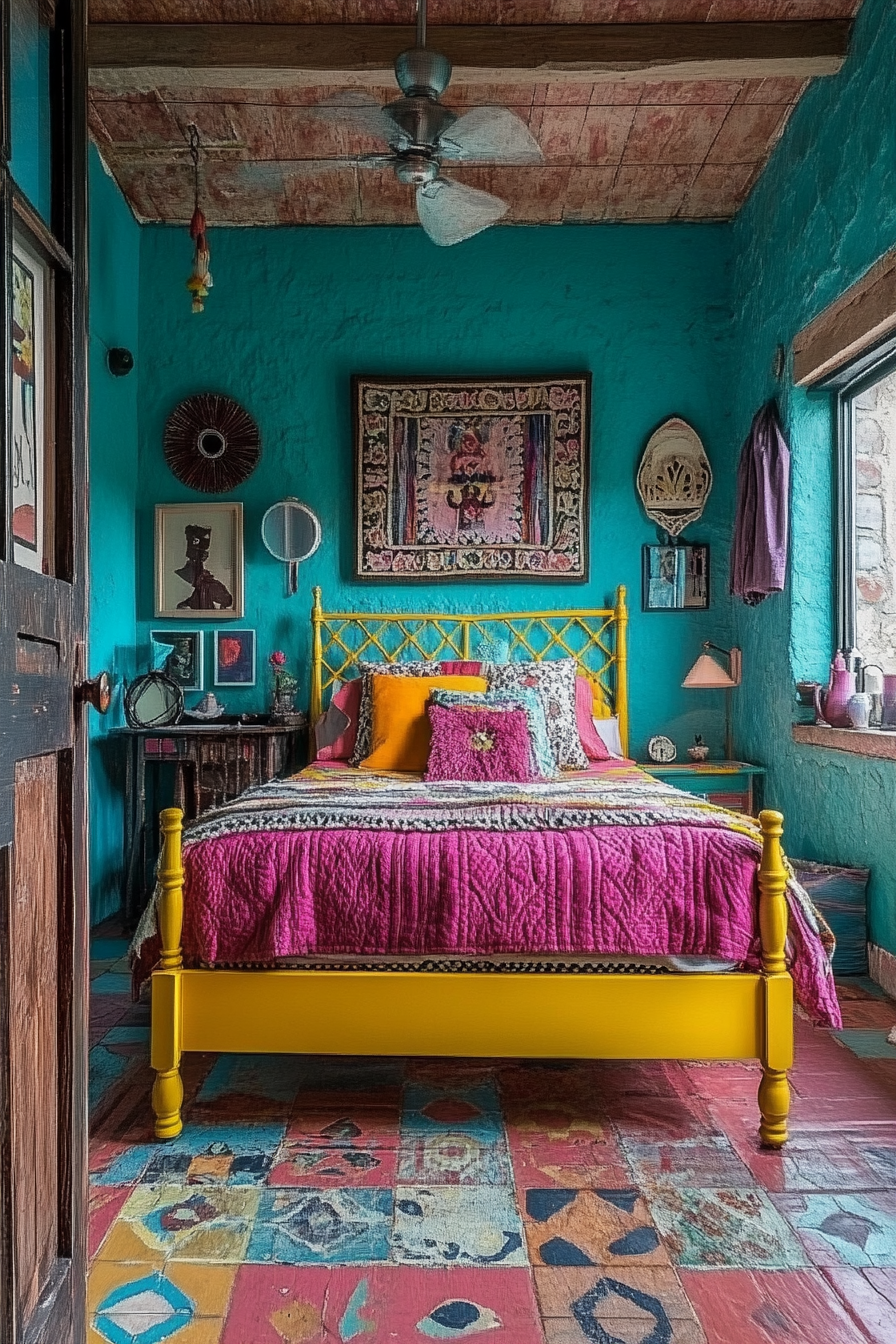 Small Maximalist Bedroom