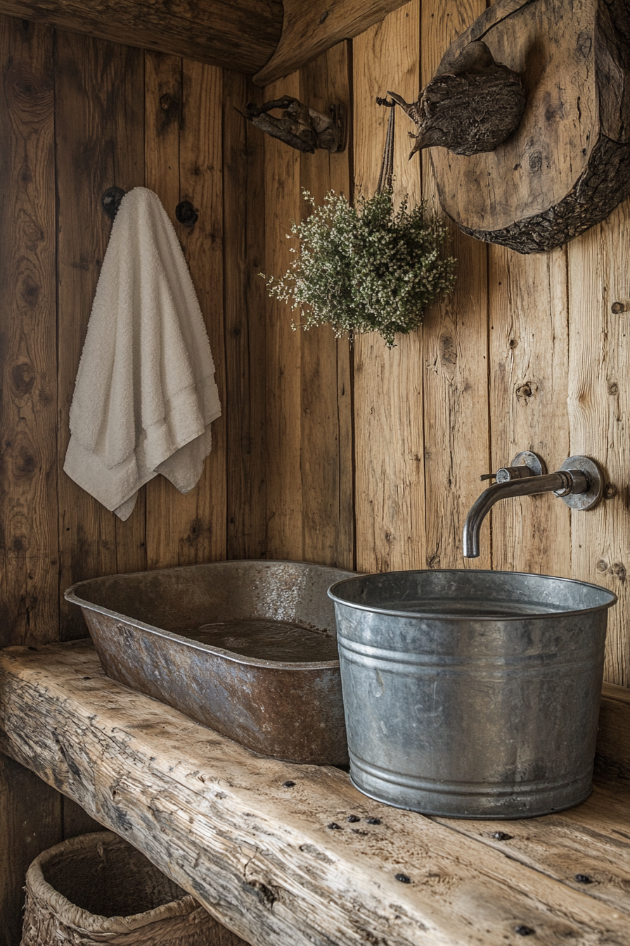 Rustic Wet Room Ideas