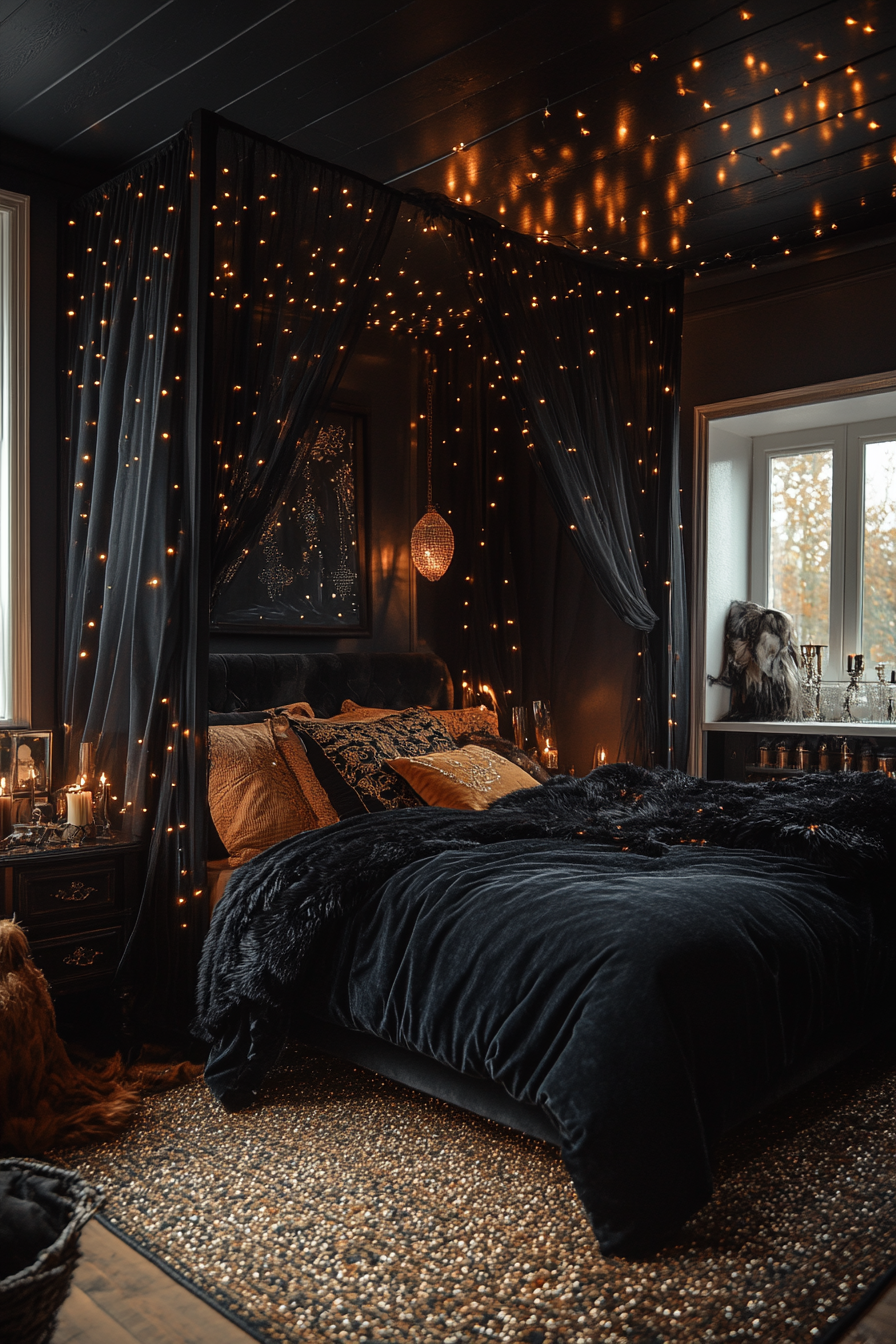 Boho Bedroom with Canopy