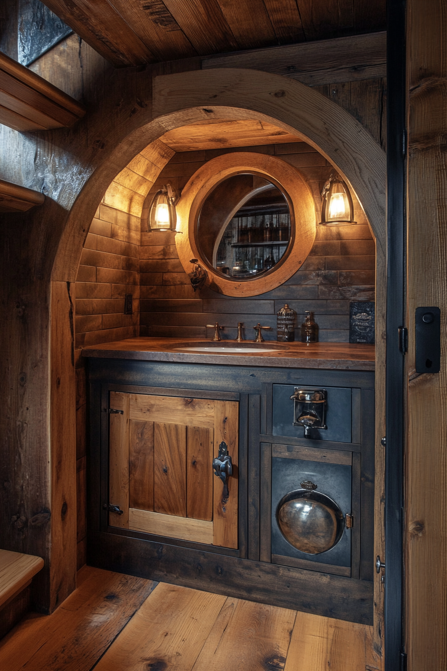 little cabin bathroom