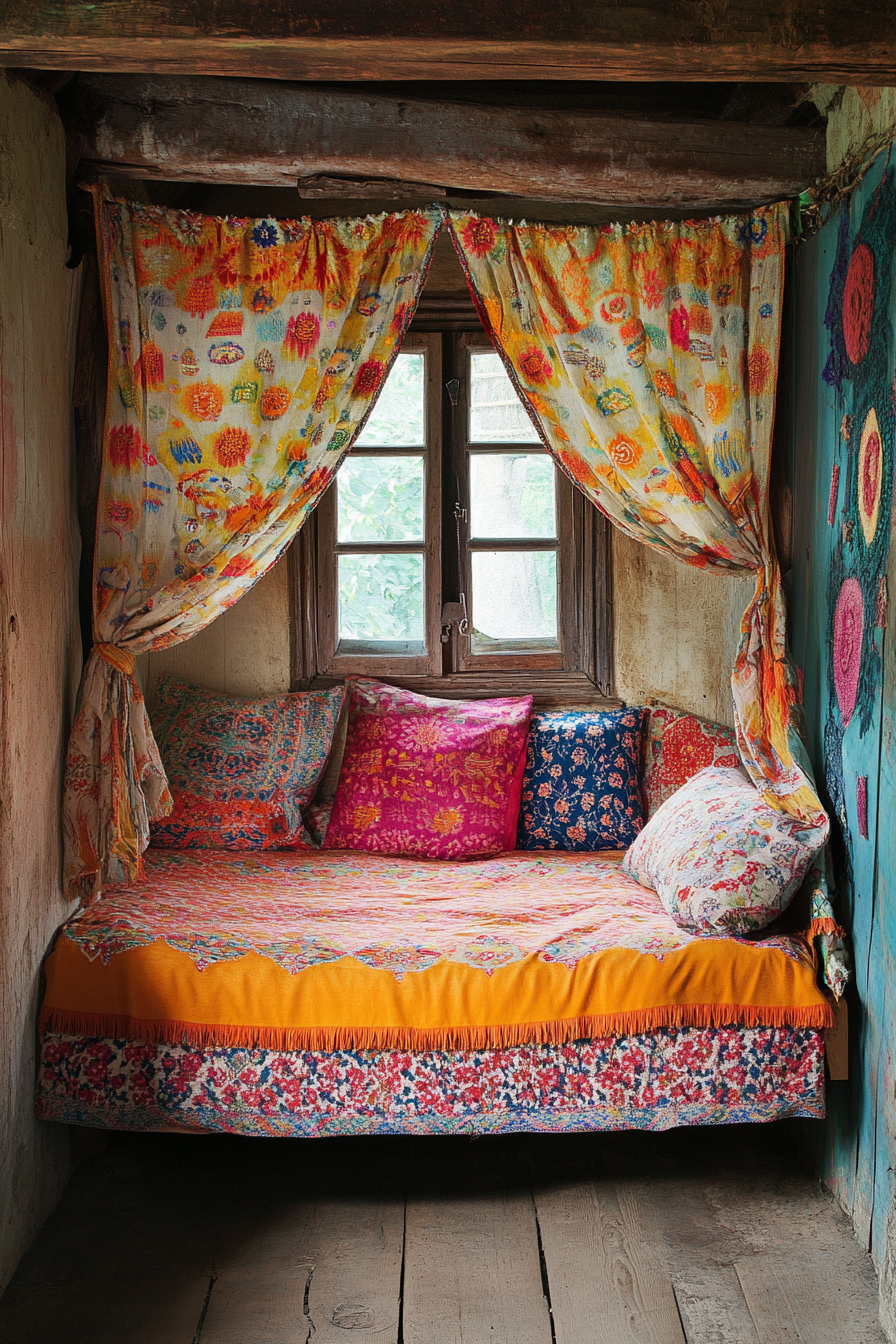 Boho Bedroom with Canopy