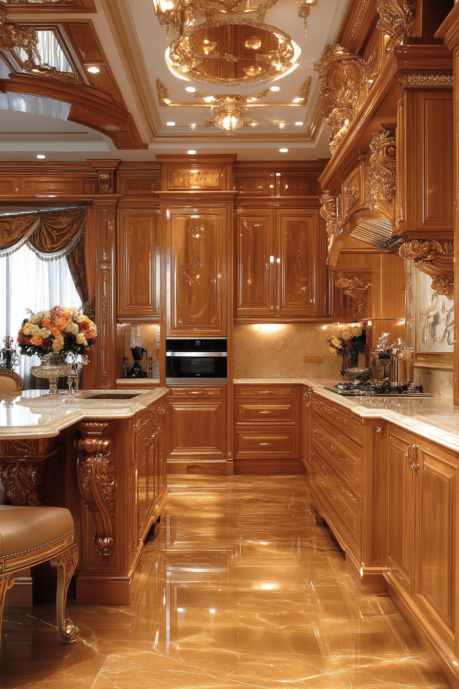 oak kitchen cabinets