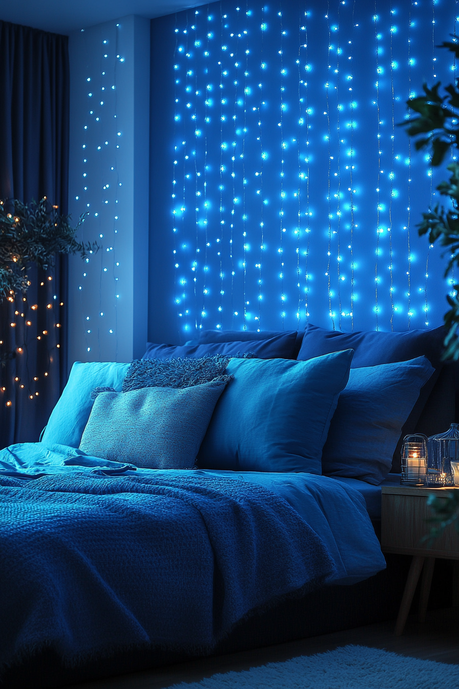 boho fairy lights bedroom ideas