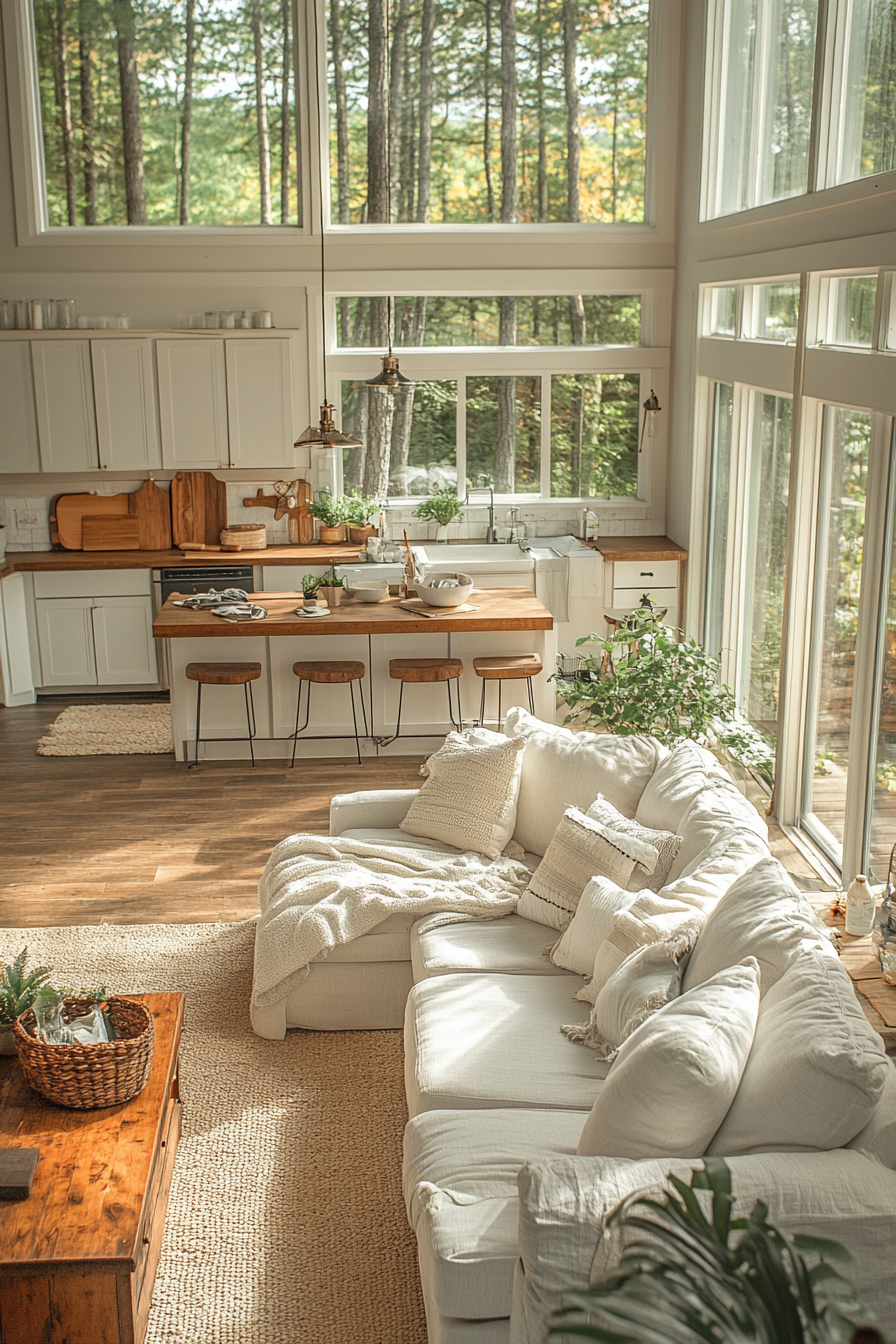 little cabin living room